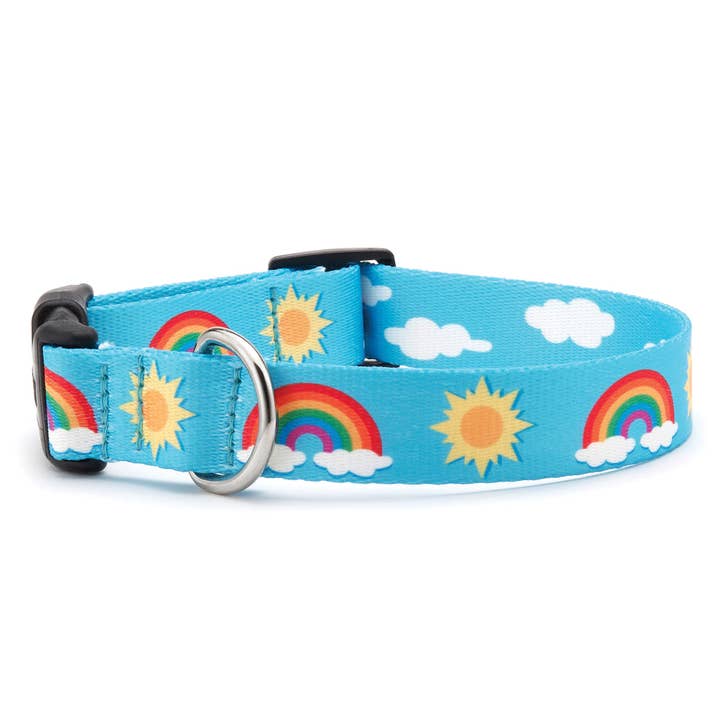 Up Country, Inc. - Wholesale Pet collar – Dog - Rainbows and Sunshine Printed Dog Collar