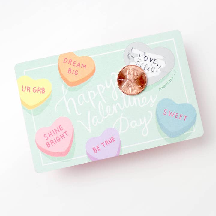 Inklings Paperie - Wholesale Valentine's Day Card - Scratch-off Valentine Cards - Sweethearts