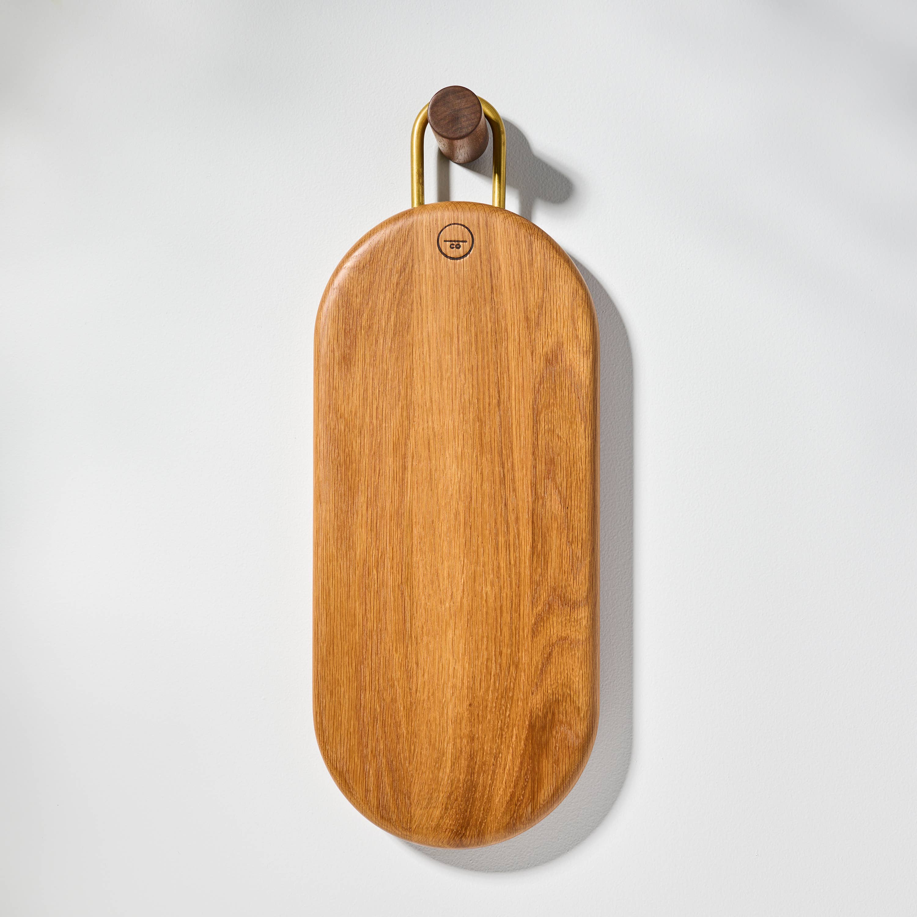 Untitled_Co - Wholesale Serving Tray - Modern Curvy Wood Serving Board with Brass Handle - Kenneth7