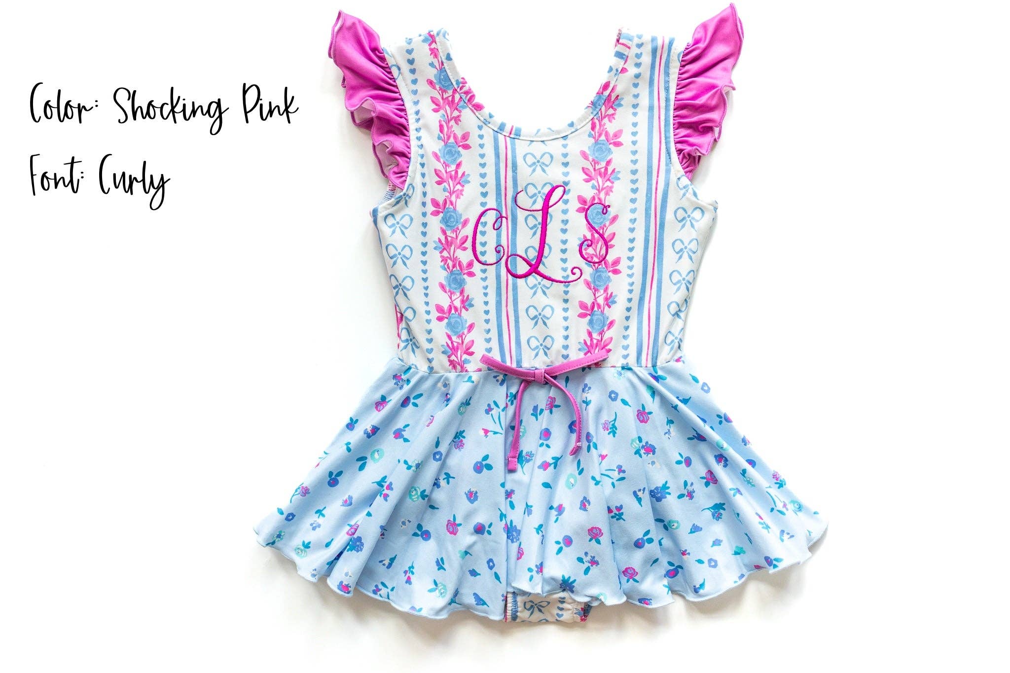 Cheeky Plum - Venta al por mayor Leotardos - Niños - Farrah Leotard - Rosé Ribbon Luxe1