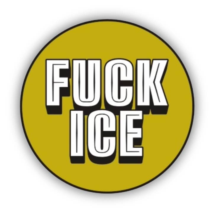 Fuck ICE Enamel Pin for wholesale by Babe co. (formerly Metal Marvels)