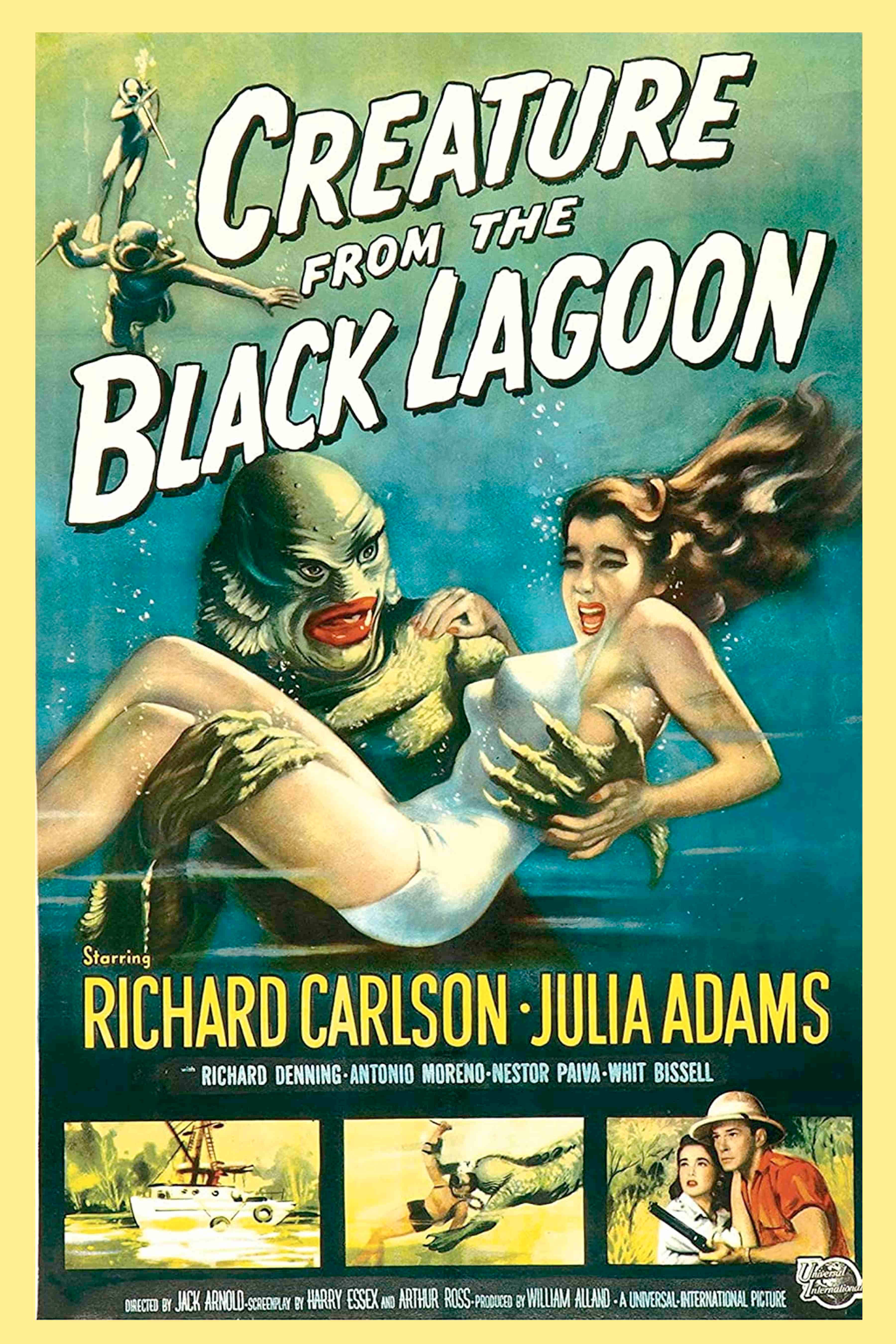 BMS BIZ - Wholesale Sign - Creature From Black Lagoon Vintage Poster 8 x 12" Tin Sign0