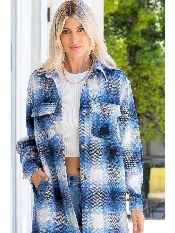 Sweet Lovely by Jen - Wholesale Shirt Jacket/Shacket - Women's - SHACKET/OUTERWEAR19