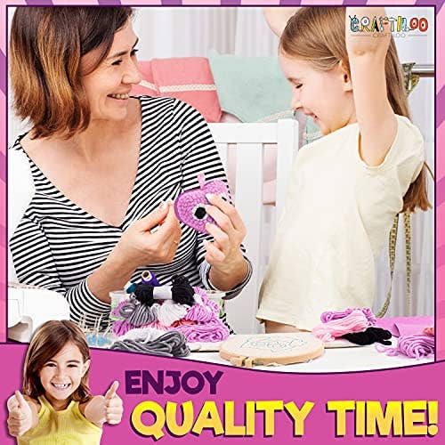 Craftiloo - Wholesale Embroidery/Cross Stitch Supplies - 3Pcs of Embroidery Punch Needle kit for kids 5