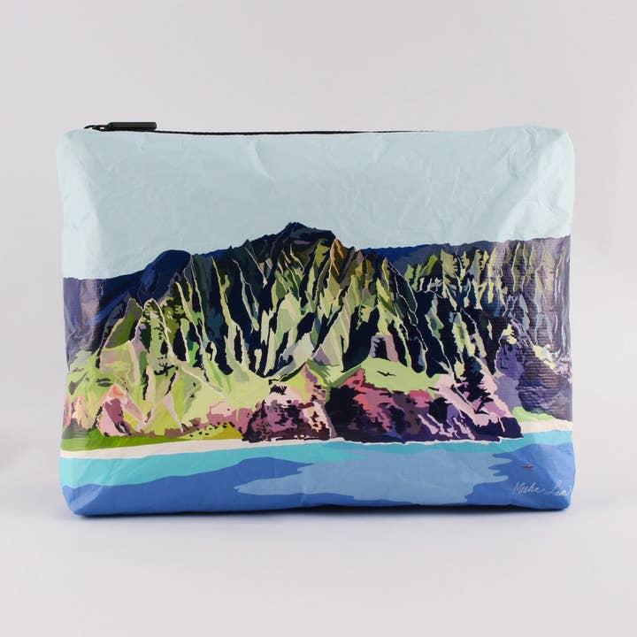 Na Pali Coast Pouch for wholesale by Misha Hawaii Home