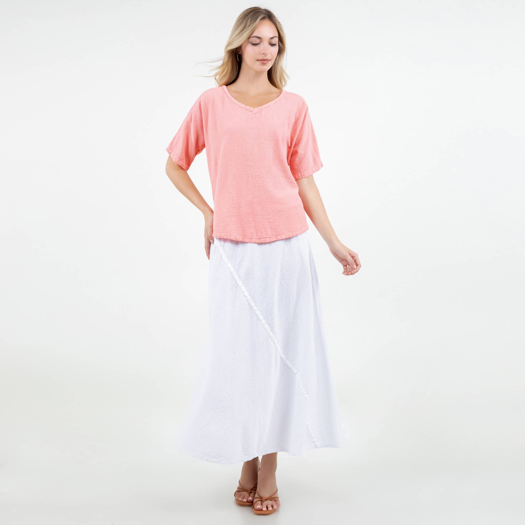 Cottonways – wholesale Blouse – Women’s – Mary Top 100% Cotton Gauze45