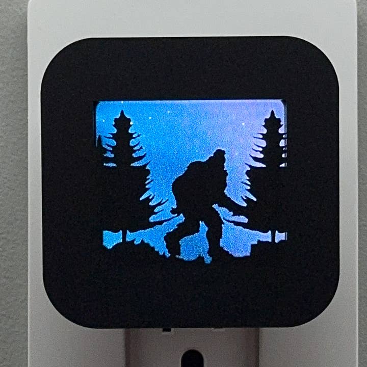 Bigfoot in the Forest Night Light | Swappable Cover for wholesale by Swaplights Night Lights