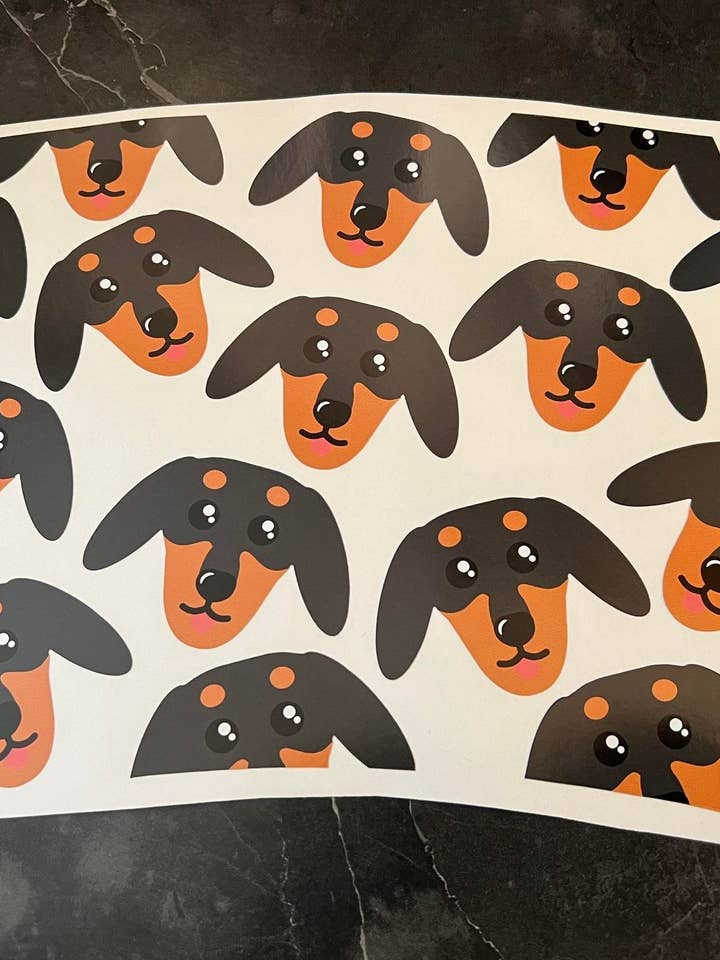 Sausage Dog Cold Cup Wrap for wholesale by The Crazy Craft Girl LLC