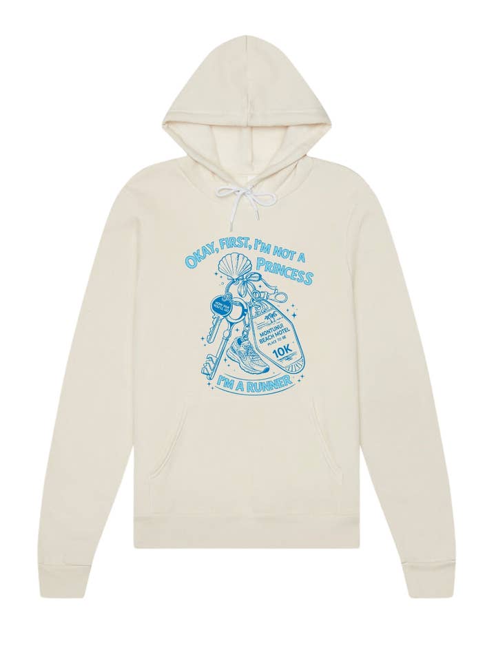 I'm not a Princess Runner Hoodie Sweatshirt for wholesale by Sarah Marie Running Co