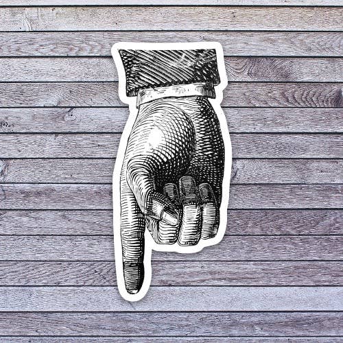 LoLo Pond - Wholesale Sticker - STEAMPUNK HAND vinyl sticker1