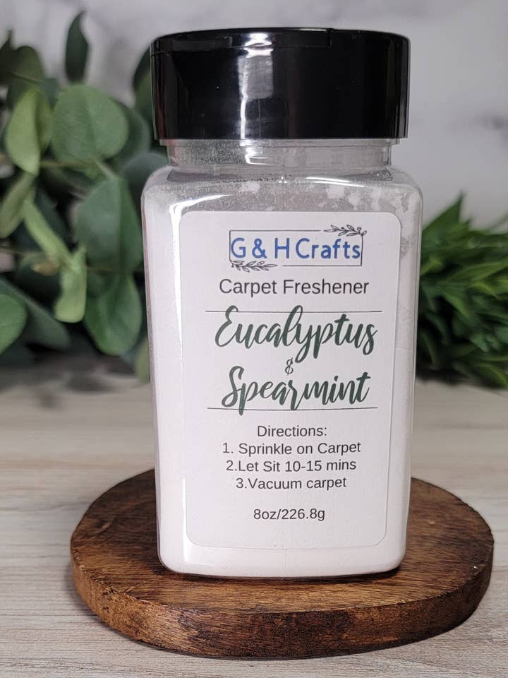 Carpet Freshener - Eucalyptus & Spearmint for wholesale by G & H Crafts LLC