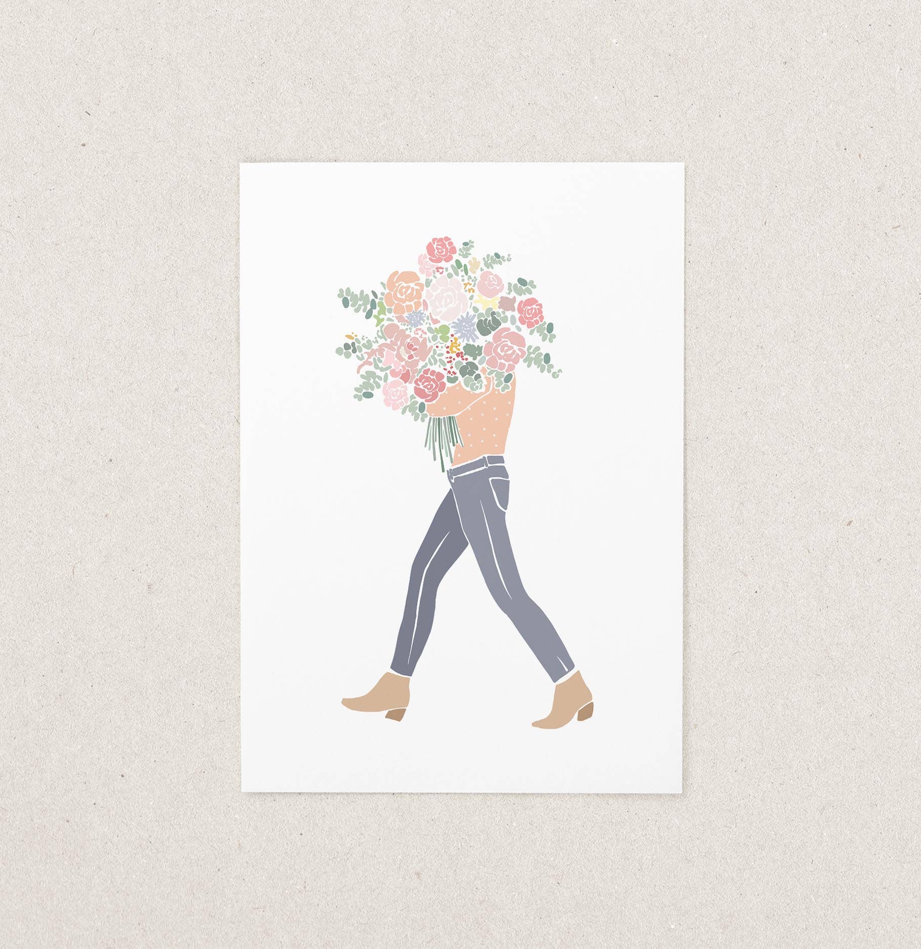KruthDesign - Wholesale Postcard - Postcard/flower bouquet1