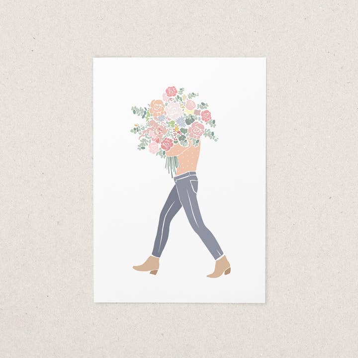 KruthDesign - Wholesale Postcard - Postcard/flower bouquet1