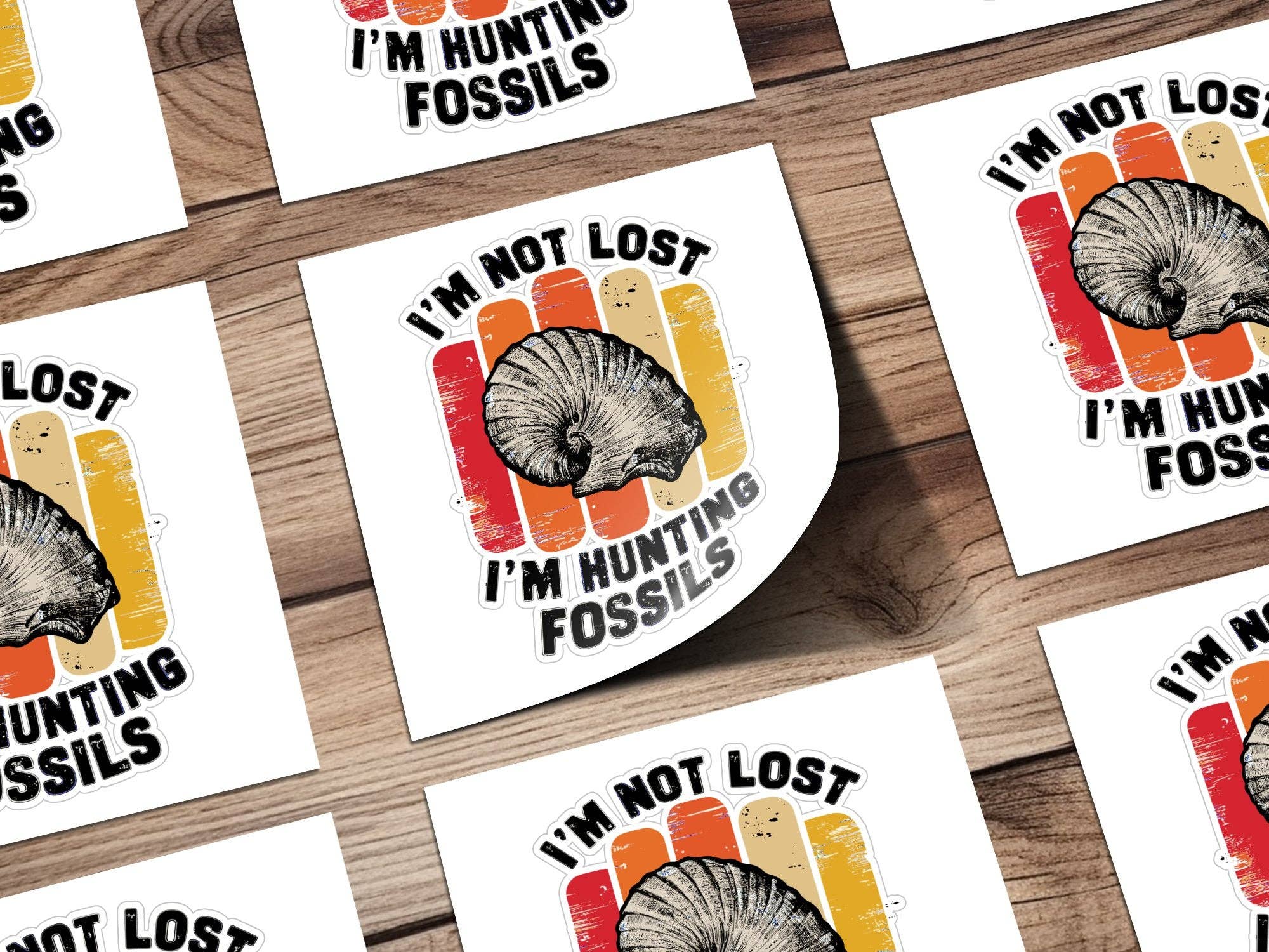 FreakyTeeFactory - Wholesale Sticker - I'm Not Lost I'm Hunting Fossils Enthusiast Stickers3