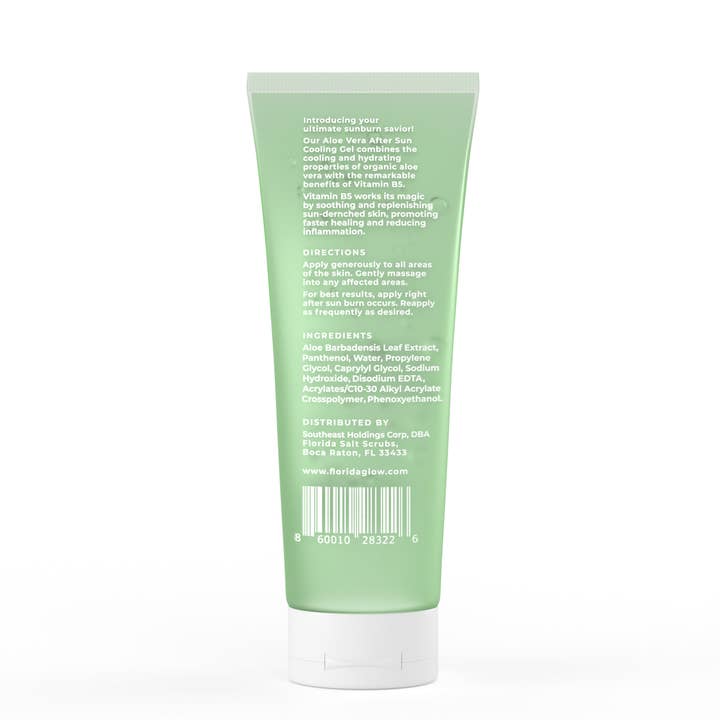 Florida Glow - Wholesale Aftersun/Sun Damage Repair Cream - Aloe Vera After Sun Cooling Gel With Vitamin B5 - Certified1