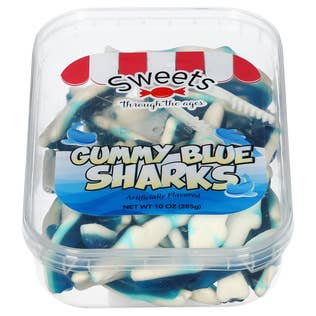 Hudson Meat Company - Wholesale Gummy - TUB GUMMY BLUE SHARK - SWEETS THROUGH
