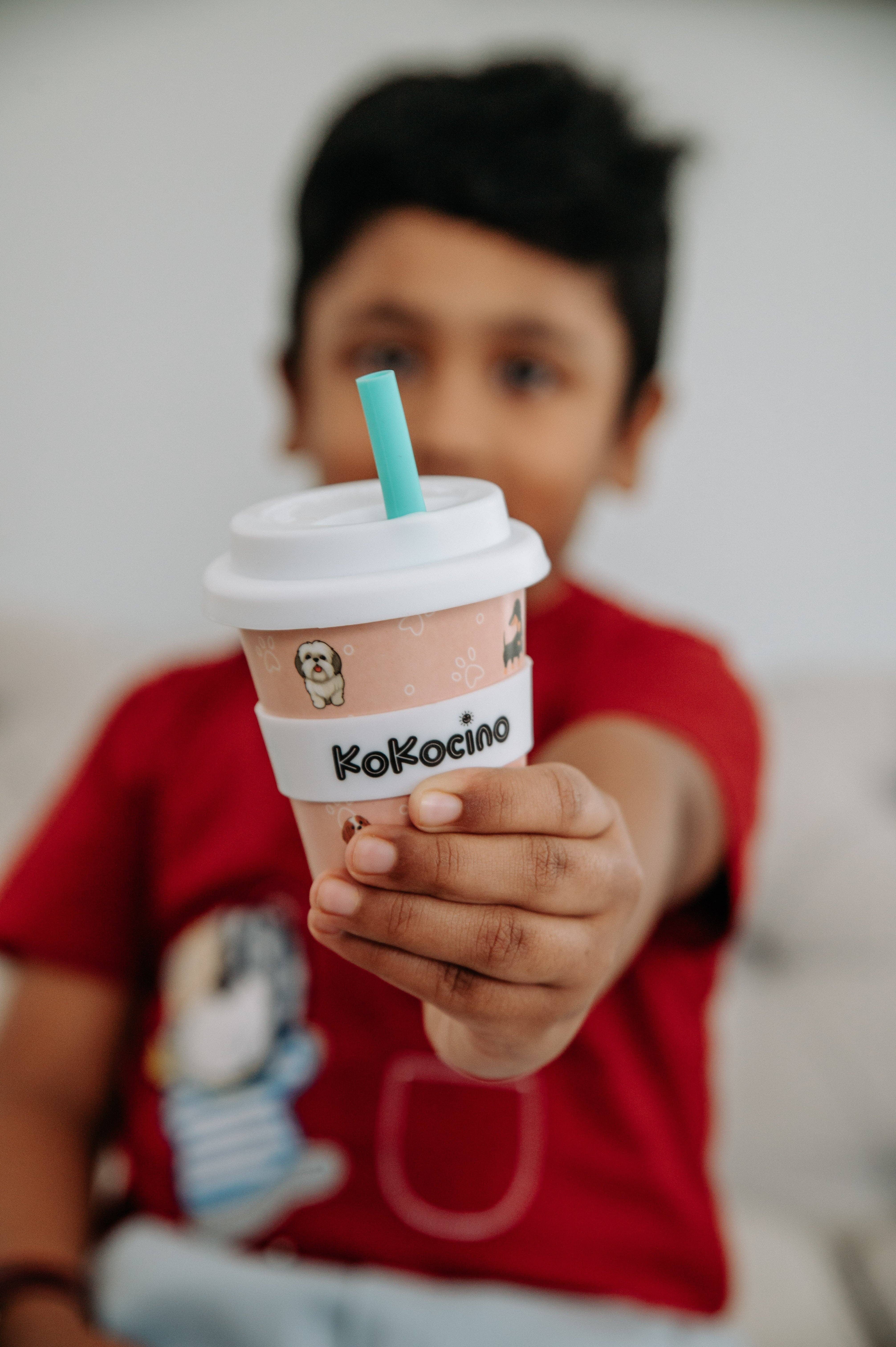 KoKocino - Wholesale Drinking Glass/Cup - Kids & Baby - Pawesome Cuppupcino Babyccino cup + Straw + Pop-it toy 120ml4