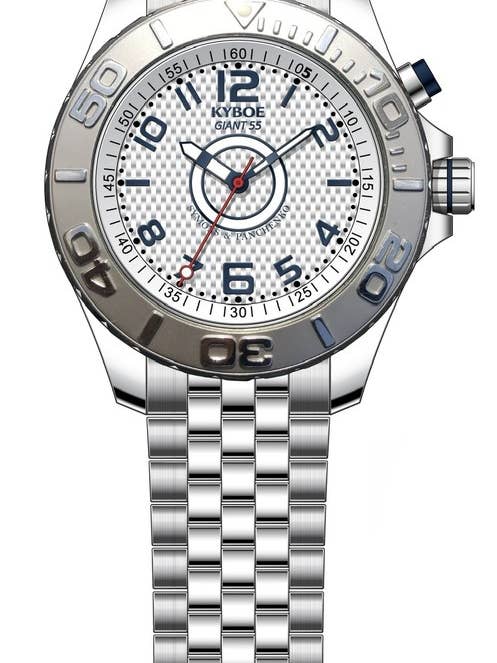 Kyboe - The Gunfire 55 - silver polished 3-hand 10 ATM for wholesale by Symons & Panchenko