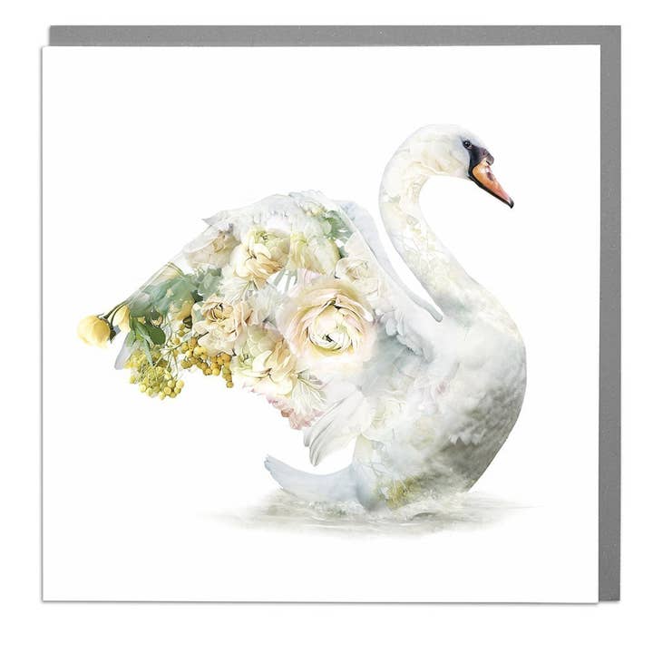 Swan Card van Lola Design voor wholesale door Lola Design Ltd