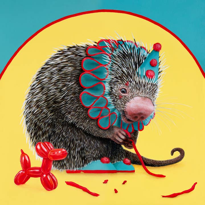 One Lane Studios - Wholesale Art Print - Henry (Porcupine Clown) Print1