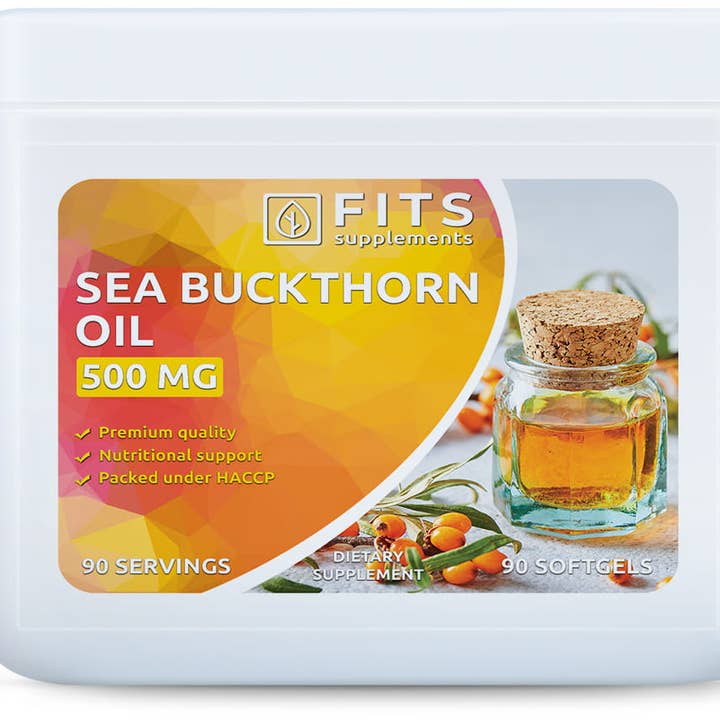 Sanddornöl 500 mg 90 Weichkapseln für den Großhandel von FITS
