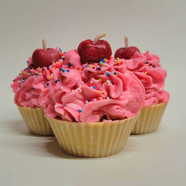 Cupcake Candles - Organic Unique Soy Wax Candles for wholesale by Heavenly Baked Candle Co.
