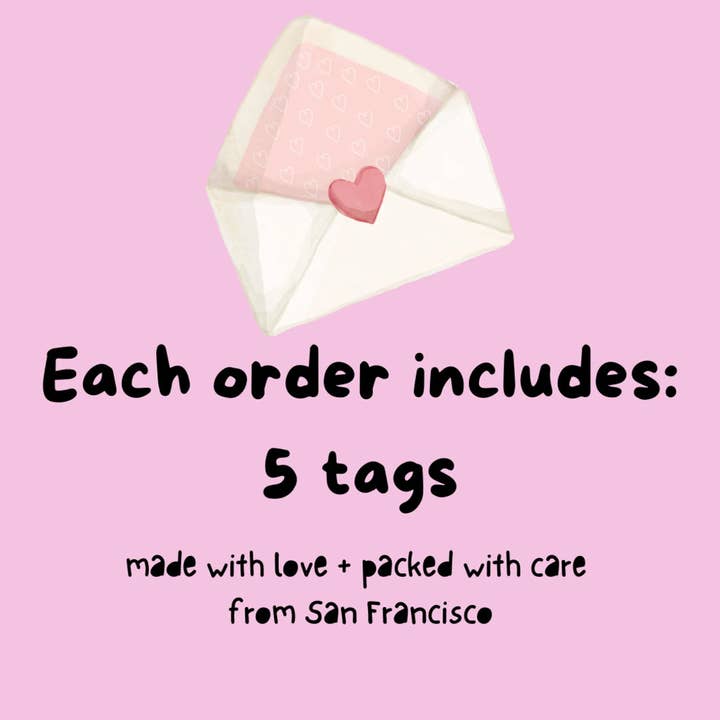 Curious Cat Stationary - Wholesale Gift Tag - Pack of 5 Christmas Tree Paper Gift Tags2