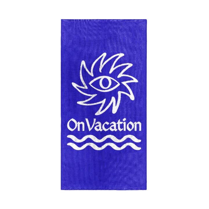 Serviette de plage Sun - Bleu pour la vente par On Vacation