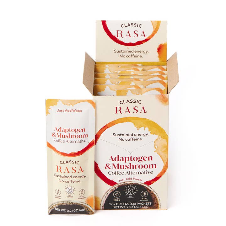 Rasa - #1 in Functional Adaptogens - Wholesale Health/Detox Tea - Rasa Classic | Boosted Instant Coffee Alt. | Single Serving