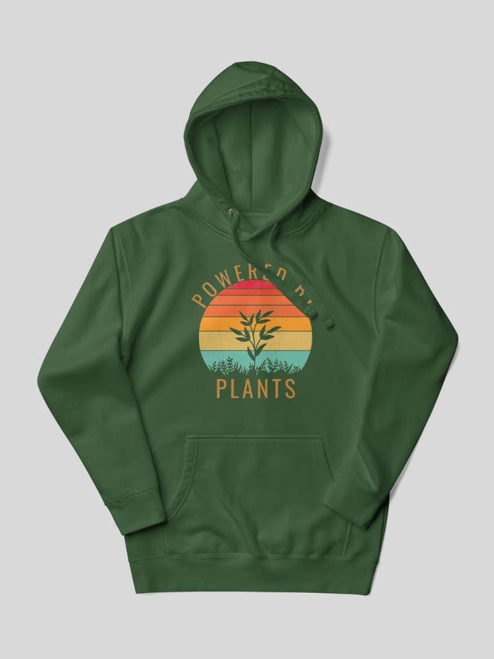 Powered By Plants Unisex Premium Huvtröja för wholesale av Plant Babes