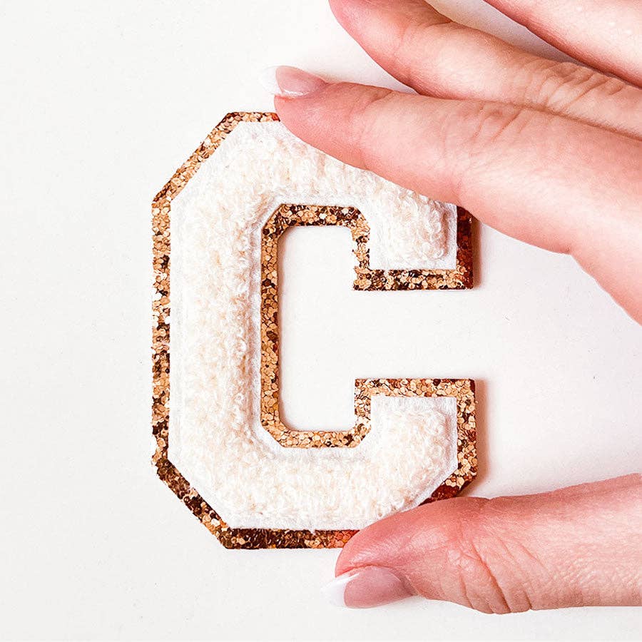 Mimi's Glow Accessories - Wholesale Sticker - Glitter Letters Cream (VE3)3