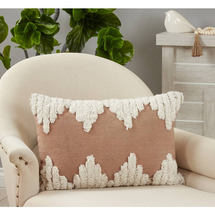 Saro Lifestyle - Wholesale Throw/Decorative Pillow - Throw Pillow With Tufted Design