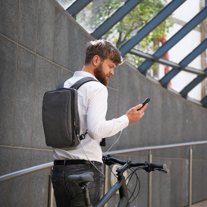Troika, Duke Baron & Paperthinks by Brand Node, Inc. - Wholesale Backpack - Men's - Troika Smart Slim Profile Laptop and Tech Organizer Backpack