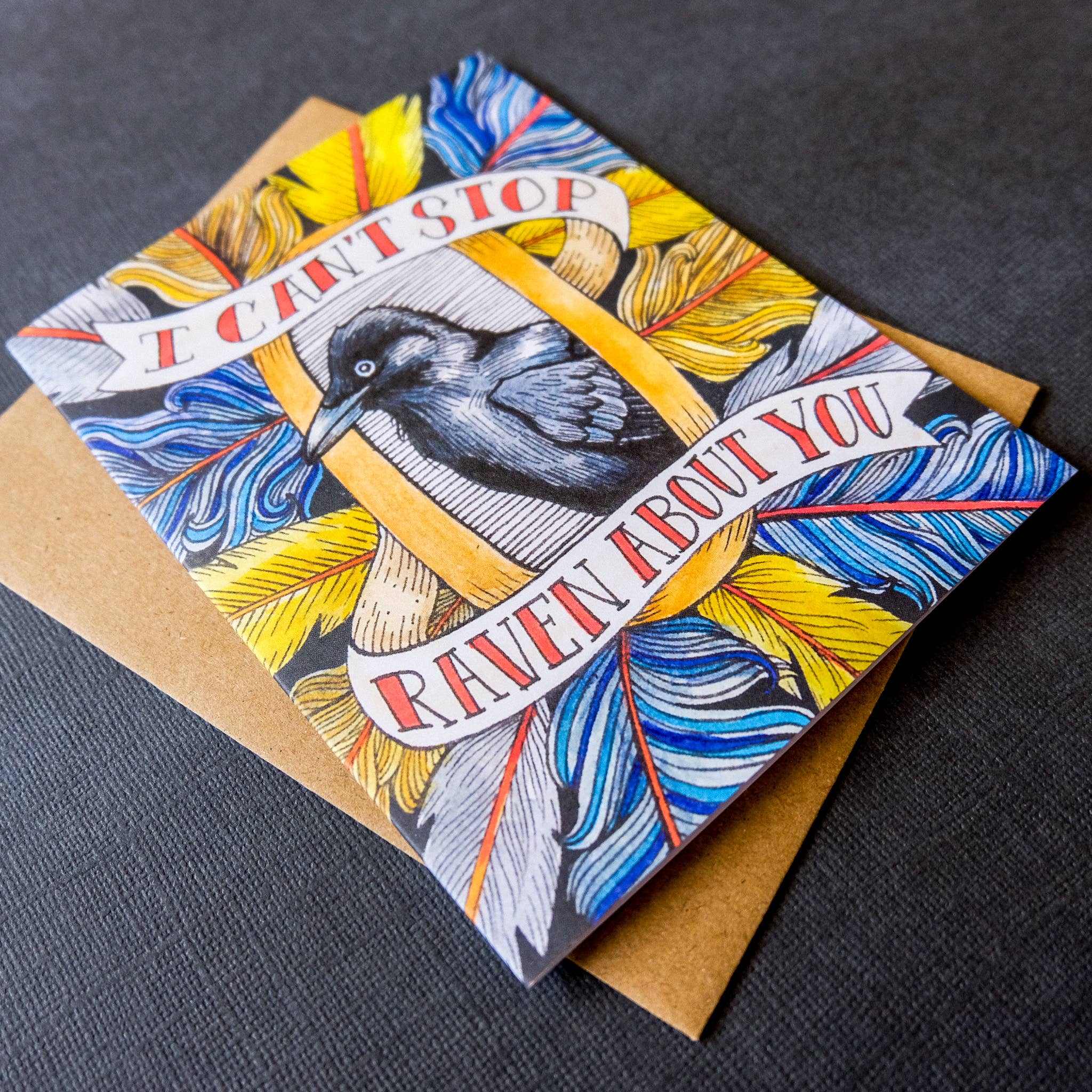 Mattea - Wholesale Love Card - I Can't Stop Raven About You Card2