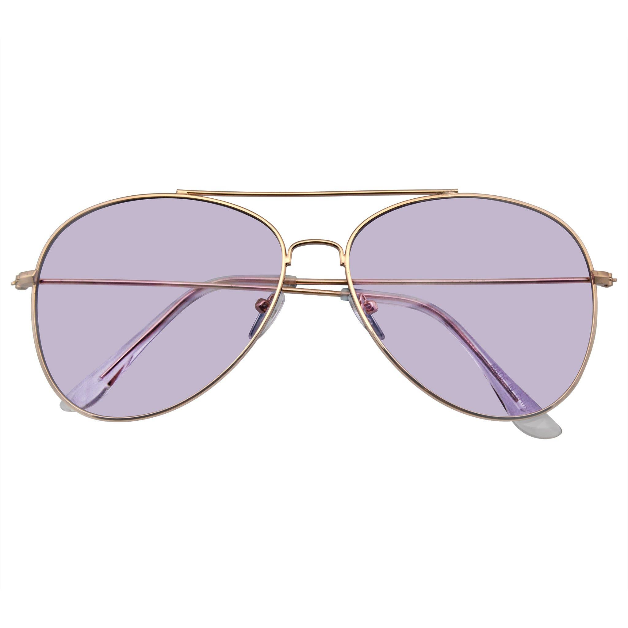 Emblem Eyewear - Wholesale Sunglasses - Unisex - Sunglasses Mens Womens Color Tinted Lens Color Tone Retro19