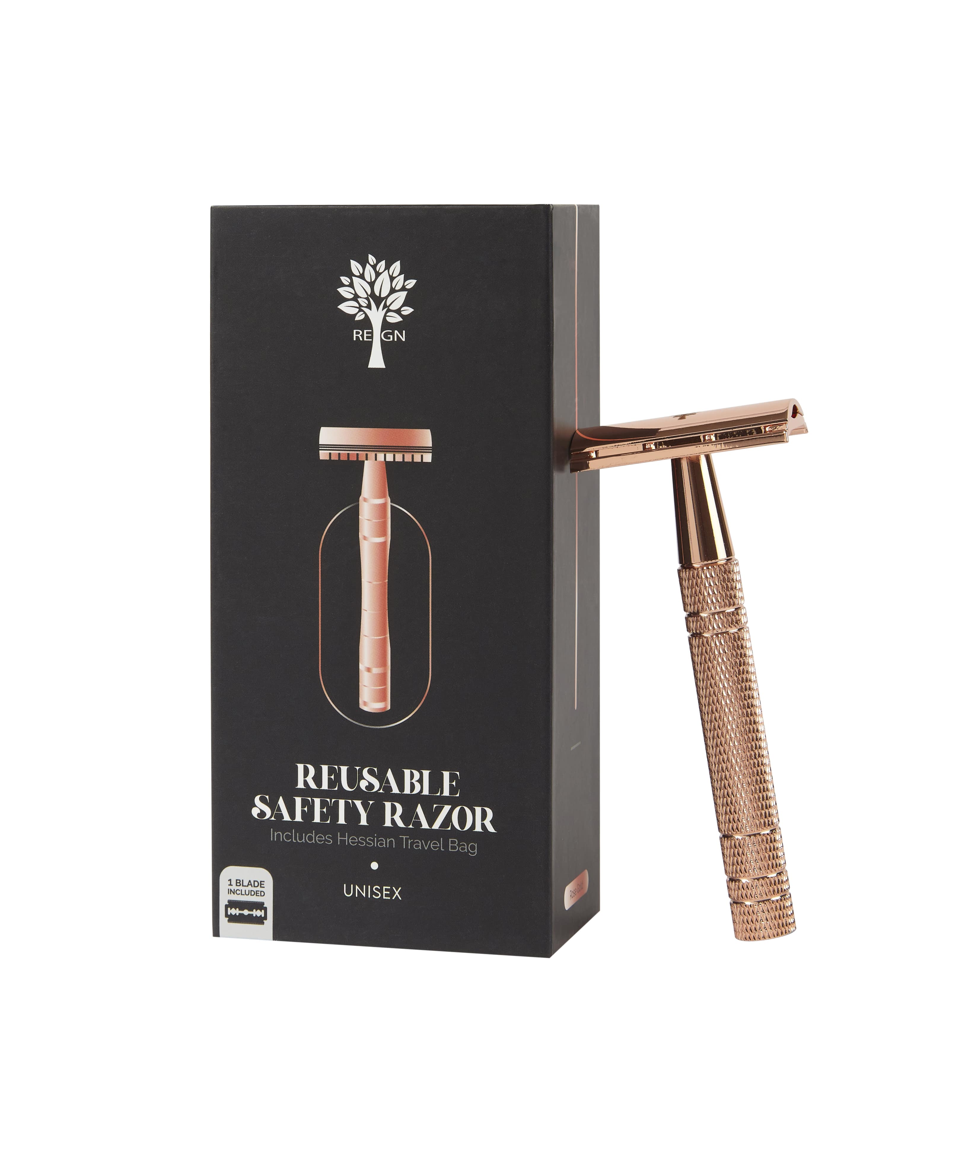 Re:gn - Wholesale Razor - Reusable Safety Razors with Natural Jute Travel Bag1