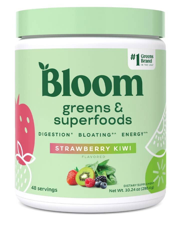 Bloom Greens & Superfoods Powder Strawberry Kiwi – 0.5 lb for wholesale by Majesitc Health