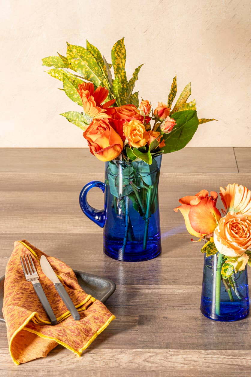 Verve Culture - Wholesale Jug - Moroccan Cone Jug - Blue2