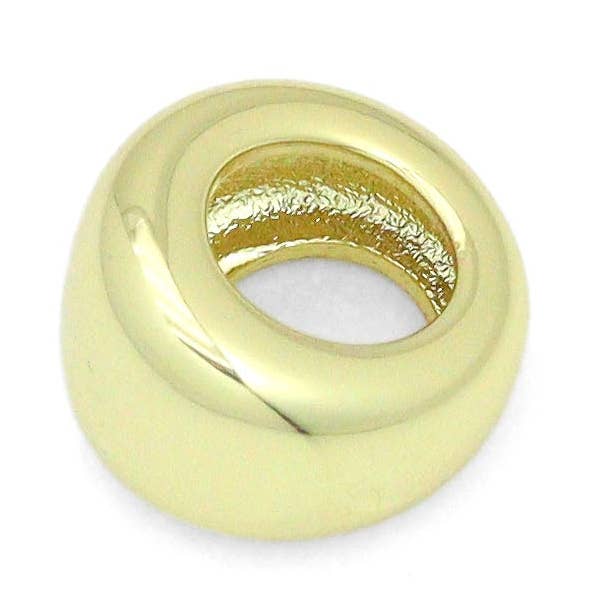 Colgante de Abalorios Separadores Ovalados de Oro Liso, Sku#LX966 para venta al por mayor de BestBeads&Beyond