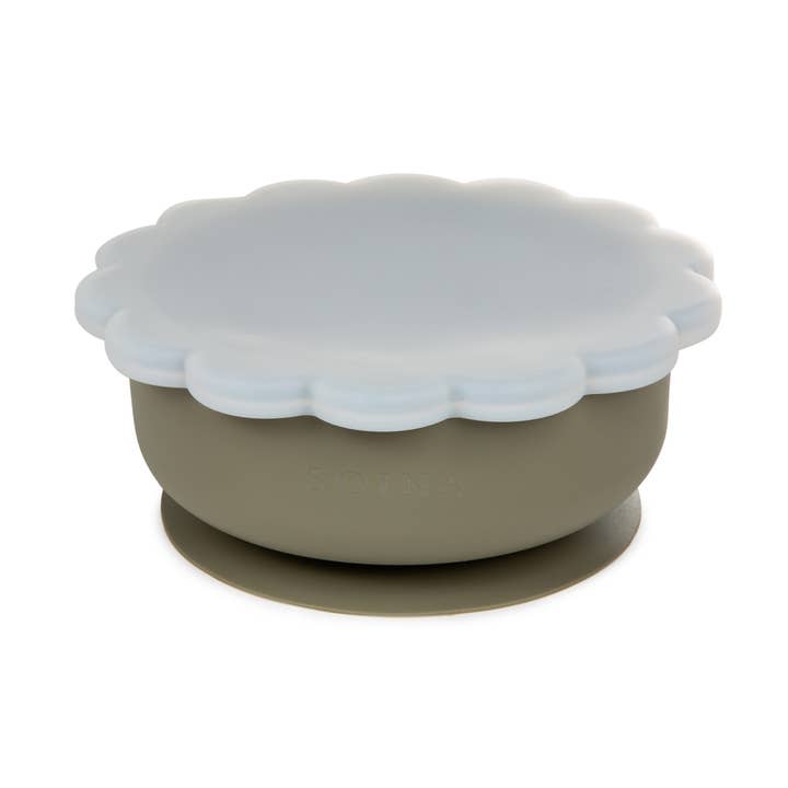 Soina siliconen kom met zuignap en deksel in leeuwenvorm voor wholesale door Soina