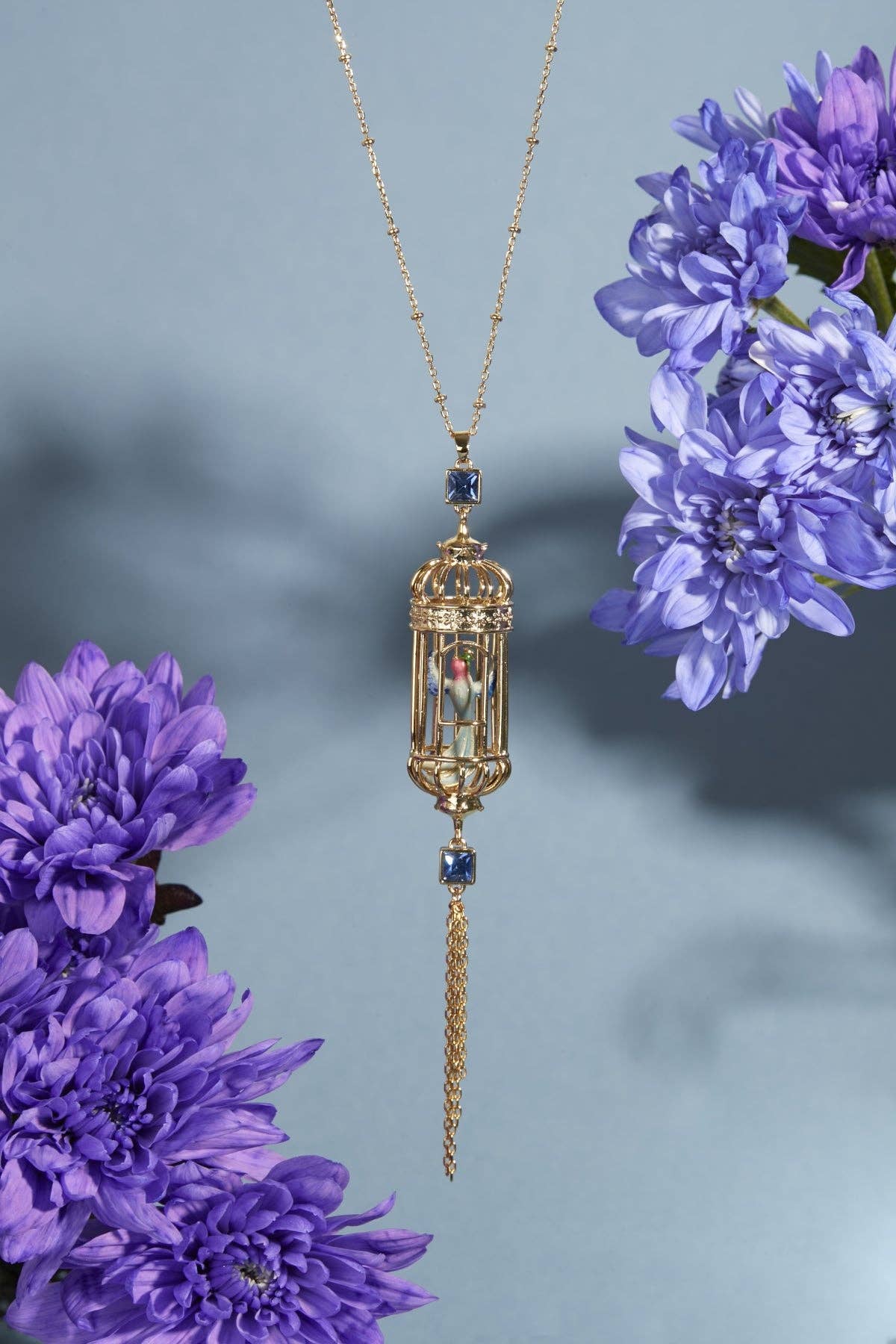 Bill Skinner – wholesale Pendant/charm necklace – Bird Cage Drop Pendant - Small2