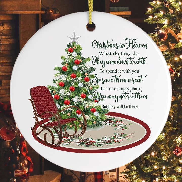 OrnamentallyYou - Wholesale Ornament - Christmas in Heaven Quote Ornament0