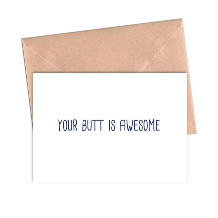 Your Butt Is Awesome Funny Valentine Anniversary Love for wholesale by Crimson and Clover Studio