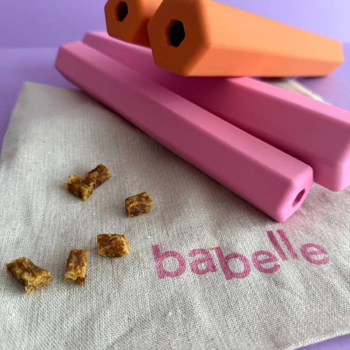 Babelle For Dogs - Wholesale Pet Toy - Dog - The Treat Tube - Pet Enrichment toy - pink10