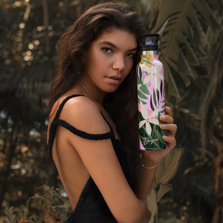 My Bougie Bottle - Wholesale Water Bottle - TIARE BLISS Island-inspired 25 oz Insulated Water Bottle 9