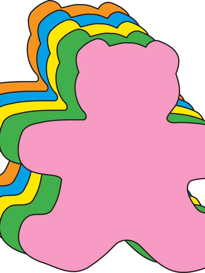 Recortes de varios colores para oso de peluche, 5.5 pulgadas para venta al por mayor de Creative Shapes Etc.