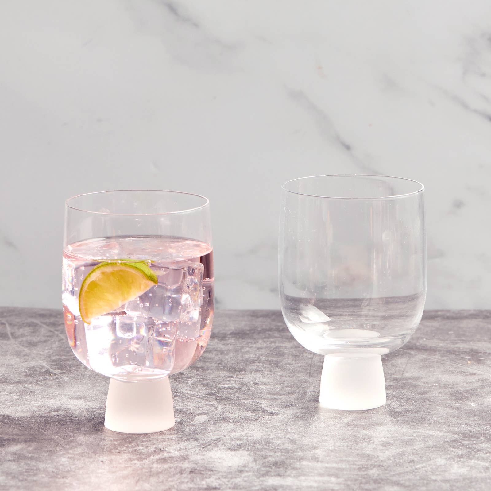 The DRH Collection BV - Wholesale Cocktail/Liquor Glass - Set of 2 Oslo DOF Tumblers Frost0