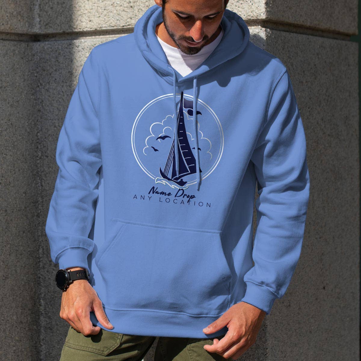 RetroPlanet - Wholesale T-Shirt (Graphic) - Unisex - Sailboat Name Drop Adult T-Shirt, Sweatshirt, or Hoodie4