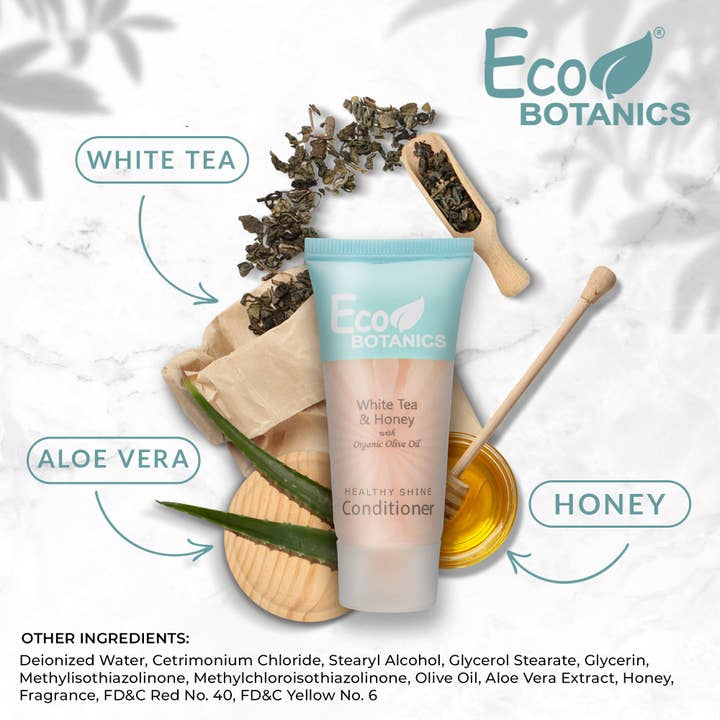 Count Eco Botanics Travel-Size Hotel Conditioner, 0.85 oz. (Case of 300) for wholesale on Faire3