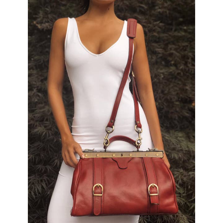 Charlie Leather - Wholesale Top Handle Bag - Women's - Flavela Medium Doctor Handbag2